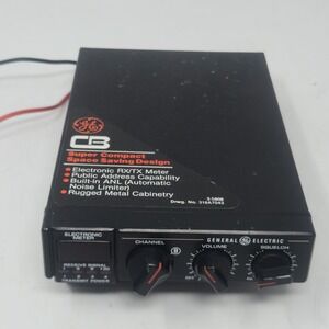 Vintage GE CB Radio Transceiver Model 3-5808A Super Compact 40 CH EXCELLENT
